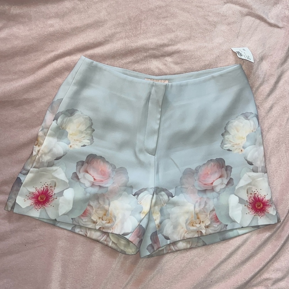 Ted Baker Gray Floral Women's Shorts